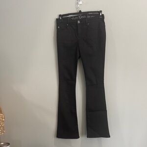 Calvin‎ Klein Women's Flare Black Jeans